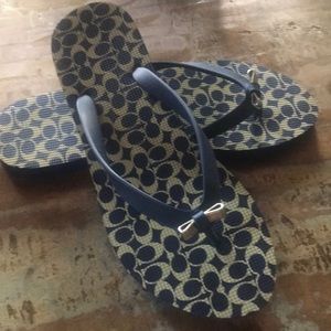 Coach flip flops